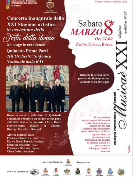 Festa della Donna – Quintetto prime parti 8 Marzo 2025