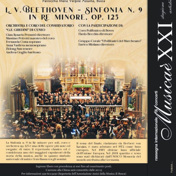 Beethoven Sinfonia 9 – 20 Giugno 2025