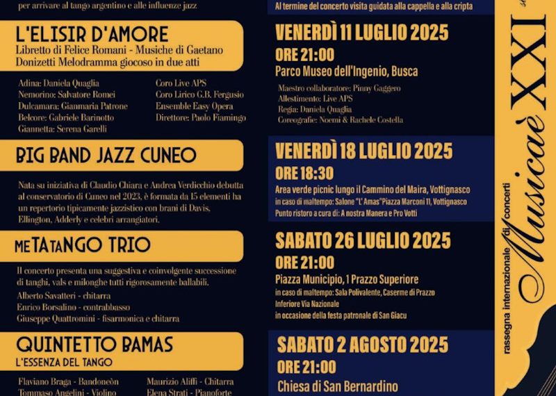Concerti luglio 2025